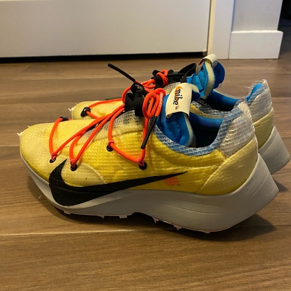 Nike X Off White Yellow and Red Athletic Sneakers - Picture 2 of 6